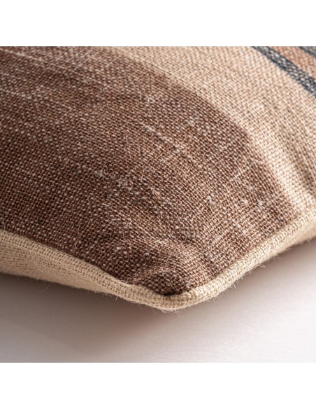 Cojín Alceo de yute beige con fibra natural marrón – Vical Home | 45x20x45 cm