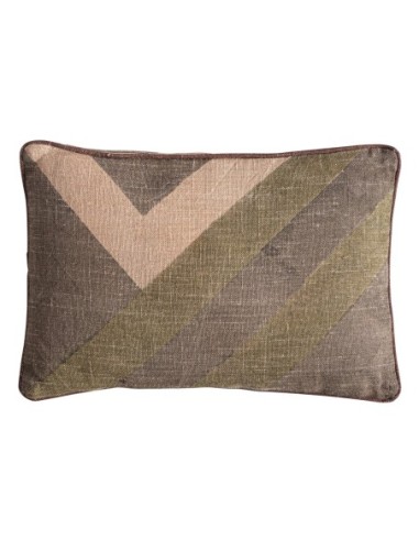 Cojín Anzaty de yute beige con fibra natural en...