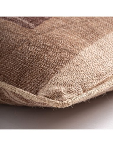 Cojín Geb de yute beige con fibra natural...