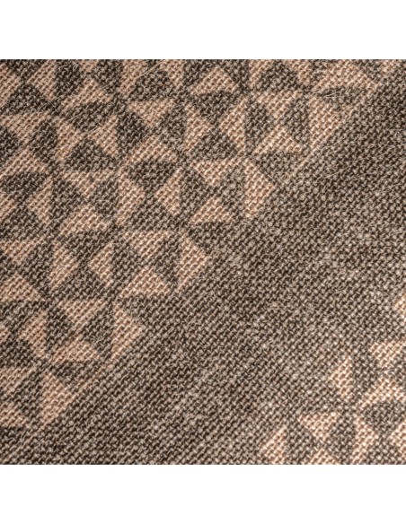 Cojín Narmer de yute beige con fibra natural en ocre y verde – Vical Home | 45x20x45 cm