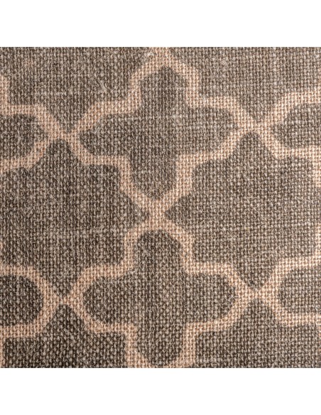 Cojín Nefer de yute beige y fibra natural verde – Vical Home | 45x20x45 cm