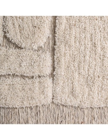 Cuadro Triton Contemporáneo en Algodón Beige y...