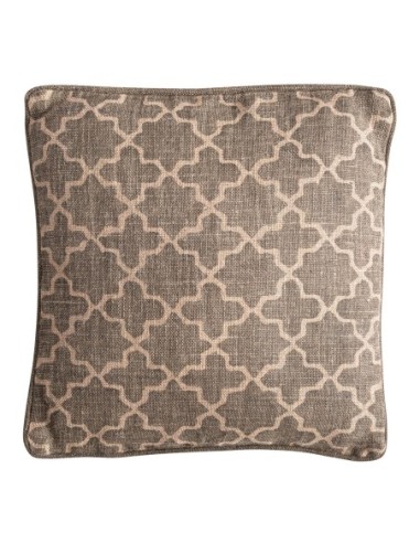 Cojín Nefer de yute beige y fibra natural verde...