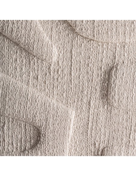 Cuadro Sobek Contemporáneo en Algodón Blanco Roto y Madera de Mango – Vical Home