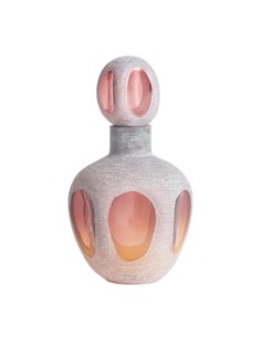 Jarrón Yaeko de Vidrio Rosa y Ámbar – Vical Home
