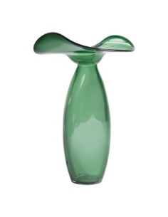 Jarrón Akari Vidrio Verde Traslúcido 37x32x55 cm – Vical...