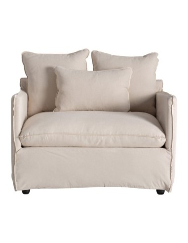 Sillón Pugnac de Lino Beige – Estilo...