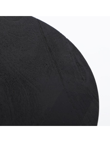 Mesa auxiliar Gruteau Vical Home en madera de mango negra – Estilo contemporáneo