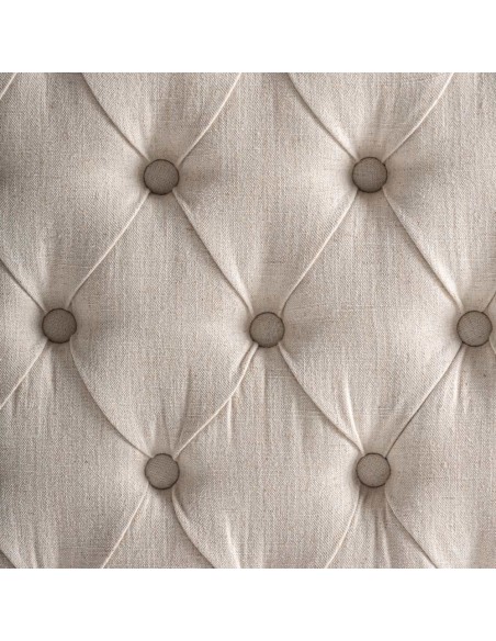 Sofá Genhof Vical Home de Estilo Contemporáneo en Madera de Fresno y Terciopelo Beige