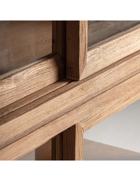 Vitrina Broich Vical Home de Estilo Colonial en Madera de Teka y Vidrio