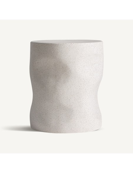 Mesa auxiliar Derath de Vical Home | Mesa de terrazo blanco roto