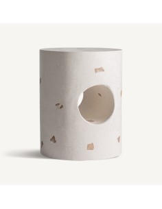 Mesa auxiliar Baum de Vical Home | Mesa de terrazo blanco...