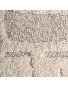 Cuadro Triton Contemporáneo en Algodón Beige y Madera de... 2