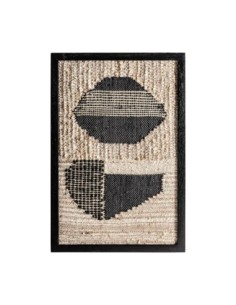 Cuadro Celso de Vical Home en madera de mango negra, yute...