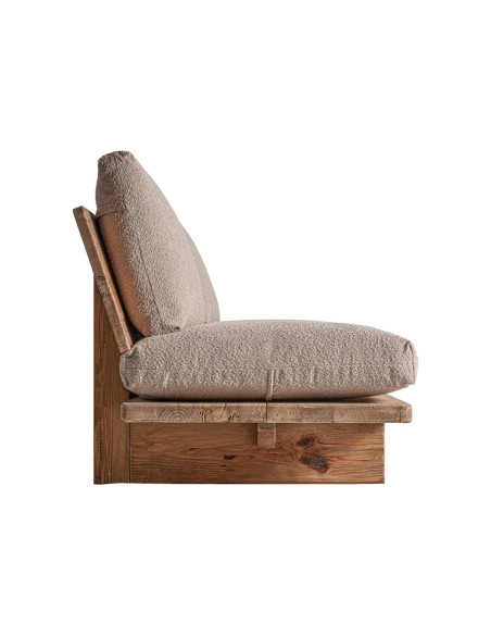 Sofá Givry de Vical Home – Estilo Contemporáneo en Madera de Pino Reciclado