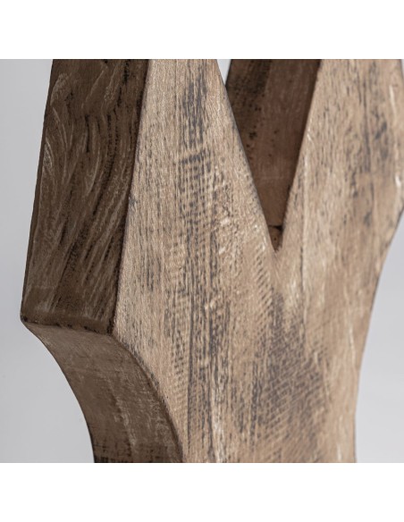 Escultura Teran de Vical Home – Estilo Étnico en Madera Suar Marrón