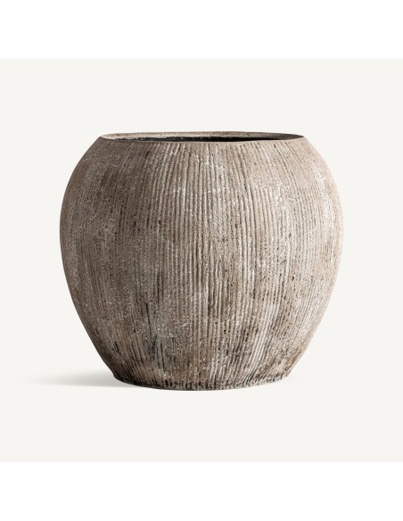 Tinaja Byare de hormigón gris | Estilo clásico Vical Home