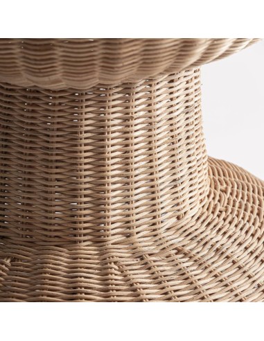 Lámpara de Pie Boho en Ratán Marrón – Vical...