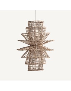 Lámpara Colgante Boho en Fibra Natural Marrón – Vical Home