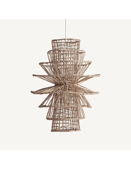Lámpara Colgante Boho en Fibra Natural Marrón – Vical Home