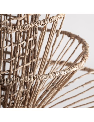 Lámpara Colgante Boho en Fibra Natural Marrón –...