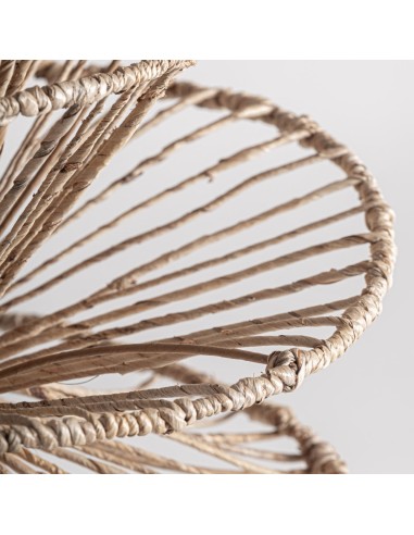 Lámpara Colgante Boho en Fibra Natural Marrón –...