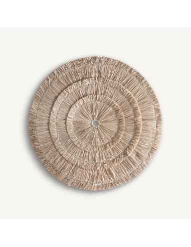 Panel Decorativo Boho en Fibra Natural Marrón –...