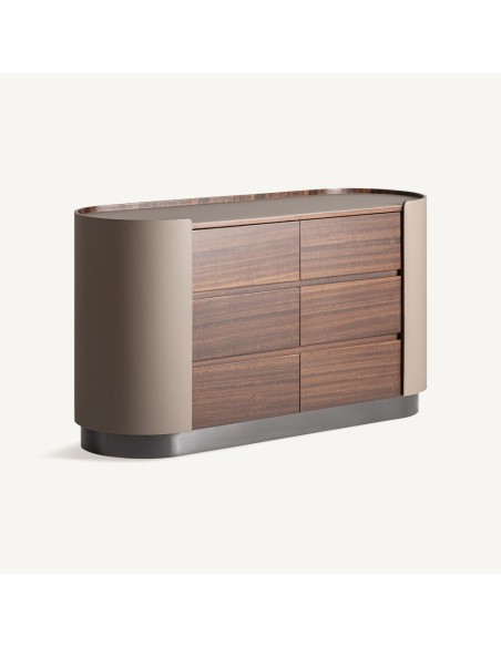 Cómoda Giswil Contemporánea en Madera y Polipiel – Vical Home