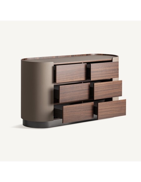 Cómoda Giswil Contemporánea en Madera y Polipiel – Vical Home