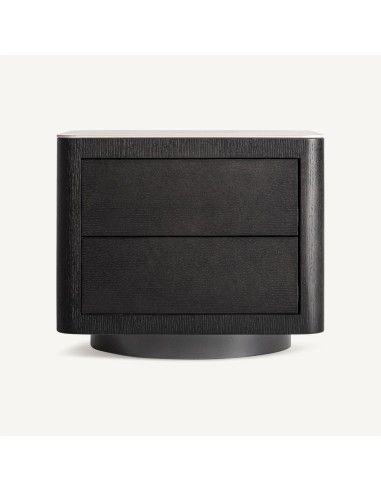 Mesita de Noche Wholen Art Déco – Madera, Roble...