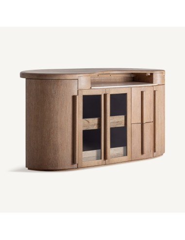 Barra de Bar de Vical Home en Madera de Roble...