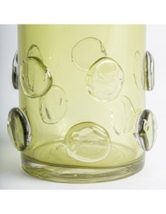 Jarrón Kio Pequeño de Vidrio Verde Traslúcido – Vical Home 2