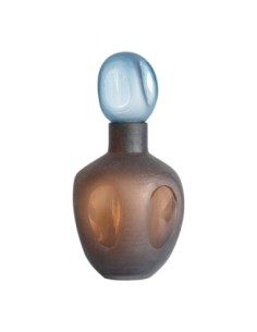 Jarrón Mei de Vidrio Marrón y Azul – Vical Home
