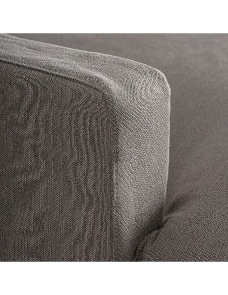 Chaise Longue Arsac de Lino Gris – Estilo Contemporáneo | Vical Home