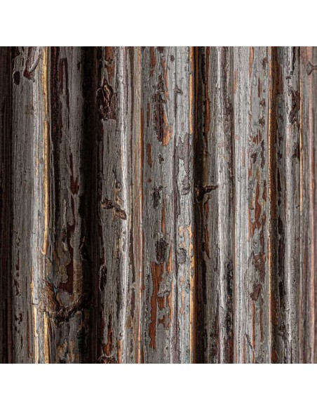 Columna decorativa Hallie de madera de teka VICAL Home – Estilo étnico