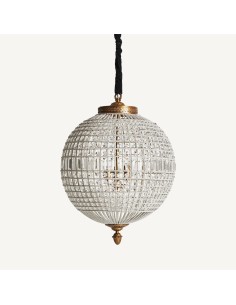 Lámpara de colgar Art Deco VICAL Home en latón, cristal y... 2