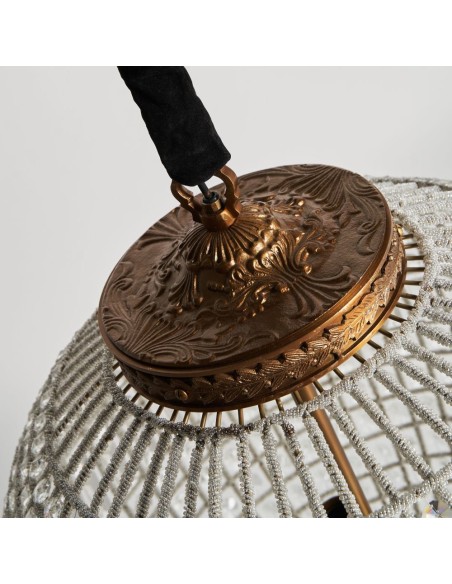 Lámpara de colgar Art Deco VICAL Home en latón, cristal y aluminio