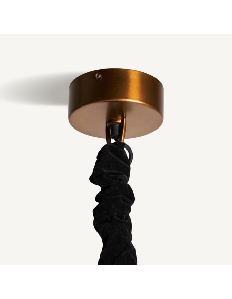 Lámpara de colgar Art Deco VICAL Home en latón, cristal y aluminio