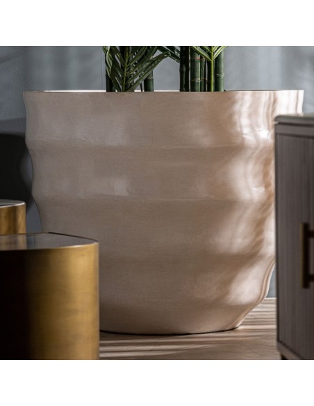 Ánfora Vasto de terrazo VICAL Home – Estilo contemporáneo blanco