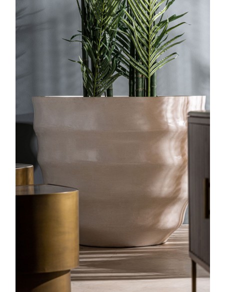 Ánfora Vasto de terrazo VICAL Home – Estilo contemporáneo blanco