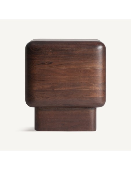 Mesa auxiliar VICAL Home de madera de acacia – 42 cm
