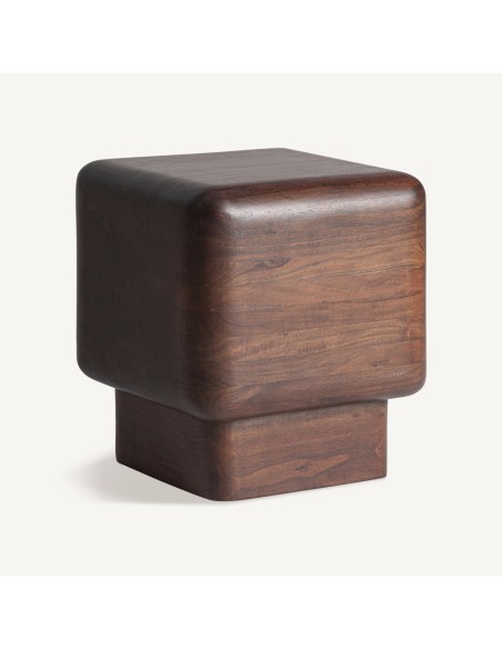 Mesa auxiliar VICAL Home de madera de acacia – 42 cm