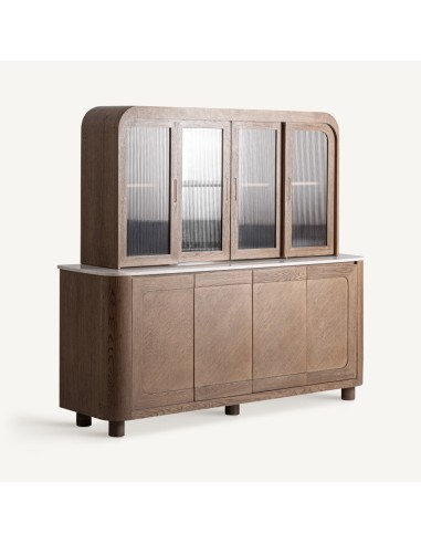 Mueble bar VICAL Home en roble con mármol...