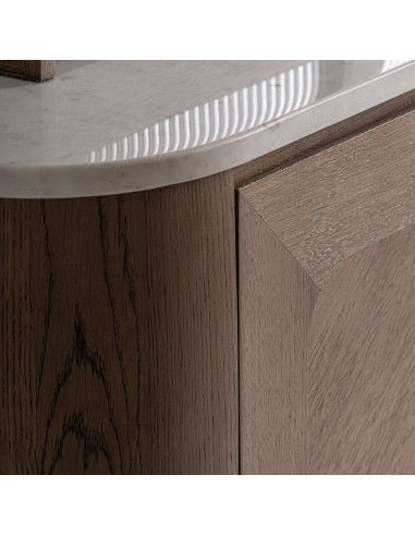 Mueble bar VICAL Home en roble con mármol...