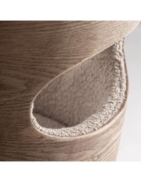 Silla Trebas VICAL Home en madera de fresno y poliéster beige – Estilo contemporáneo