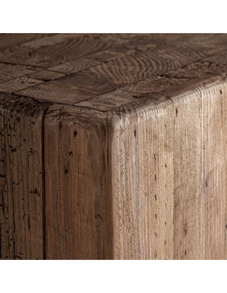 Peana Truel de madera de pino reciclado VICAL Home – Estilo clásico