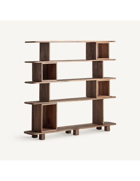 Estantería Brusque VICAL Home en madera de roble – Estilo clásico