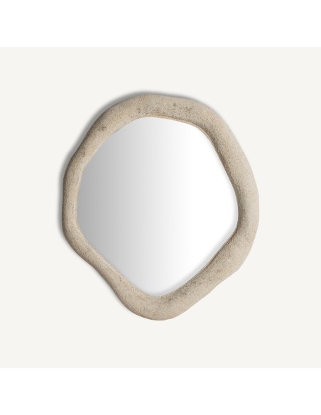 Espejo Liessel Vical Home en Resina Color Crema – Estilo Contemporáneo
