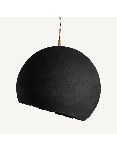 Lámpara de Colgar Lierop Vical Home en Resina Negra y Metal Oro