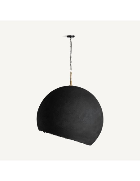 Lámpara de Colgar Lierop Vical Home en Resina Negra y Metal Oro – Formato Compacto